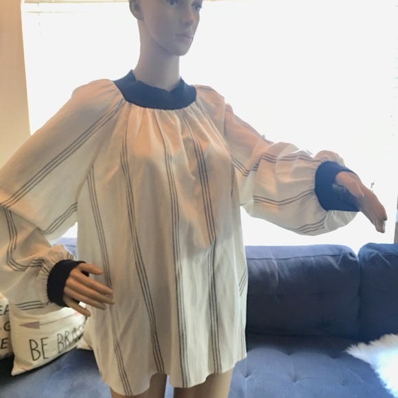 Zara Women’s Shirt Cream and Black - Picture 1 of 7